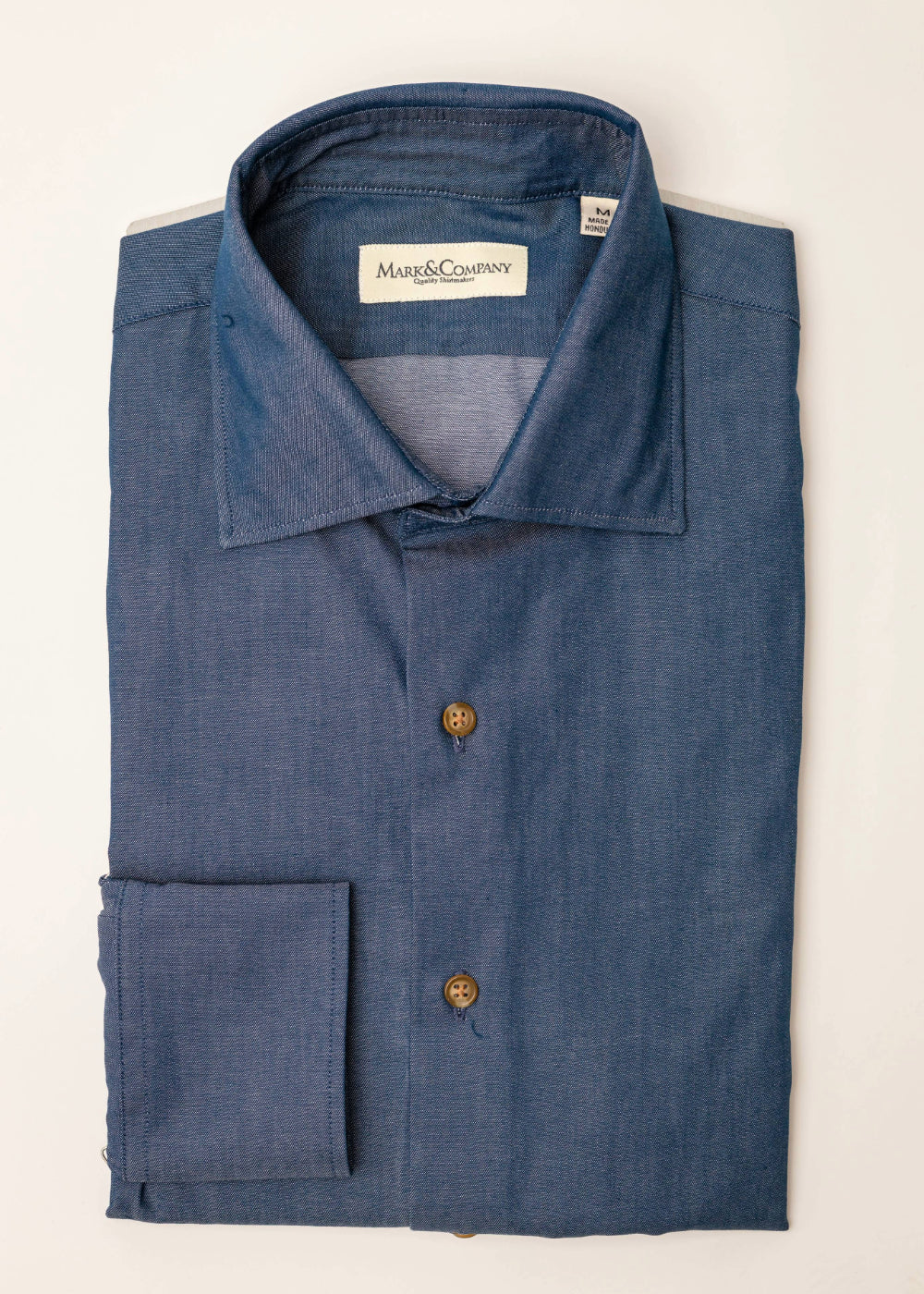 Navy Solid Denim Like Spread