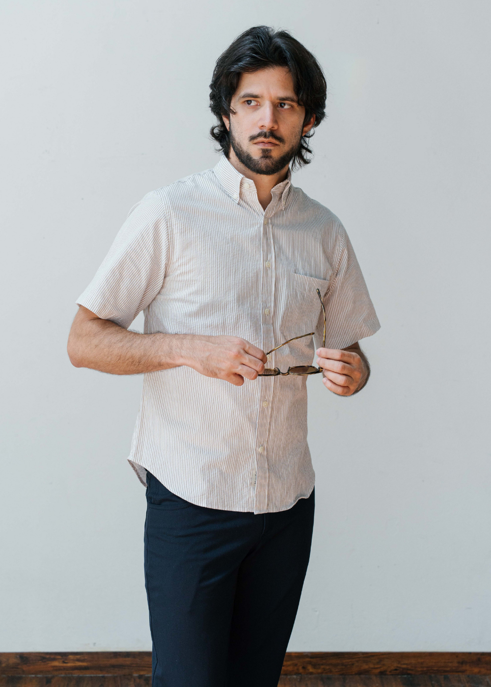 Multi Stripe Seersucker Button Down