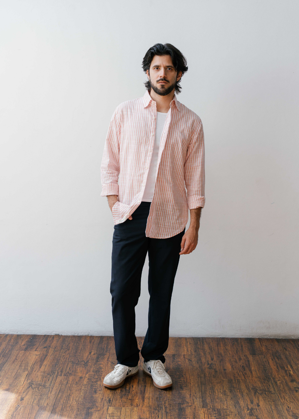 Thick Stripe Overshirt Spread