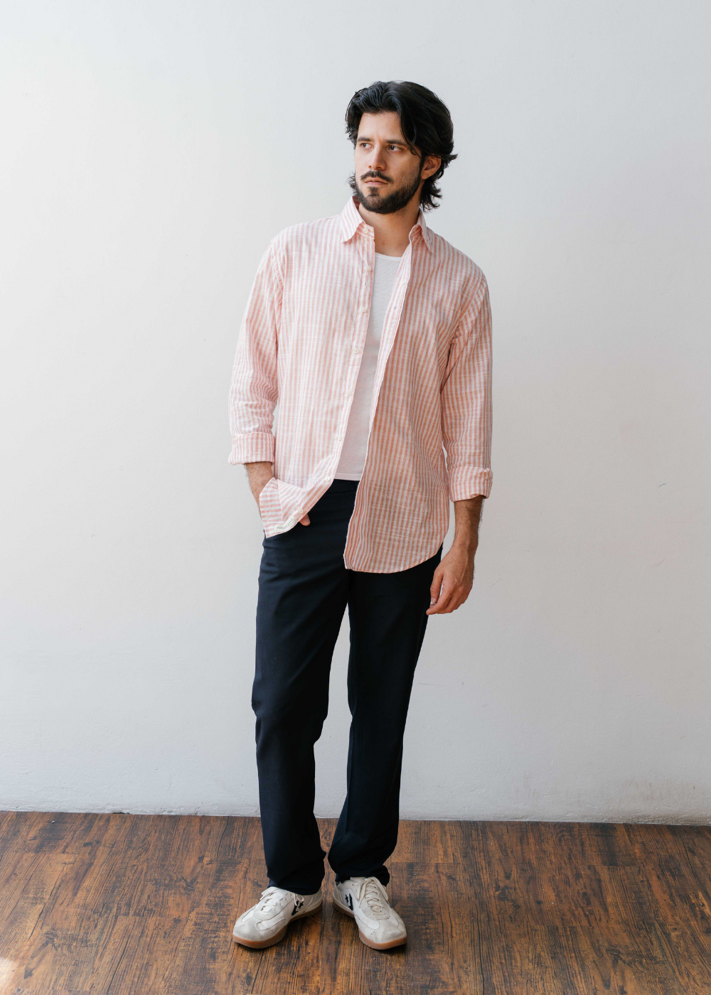 Thick Stripe Overshirt Spread