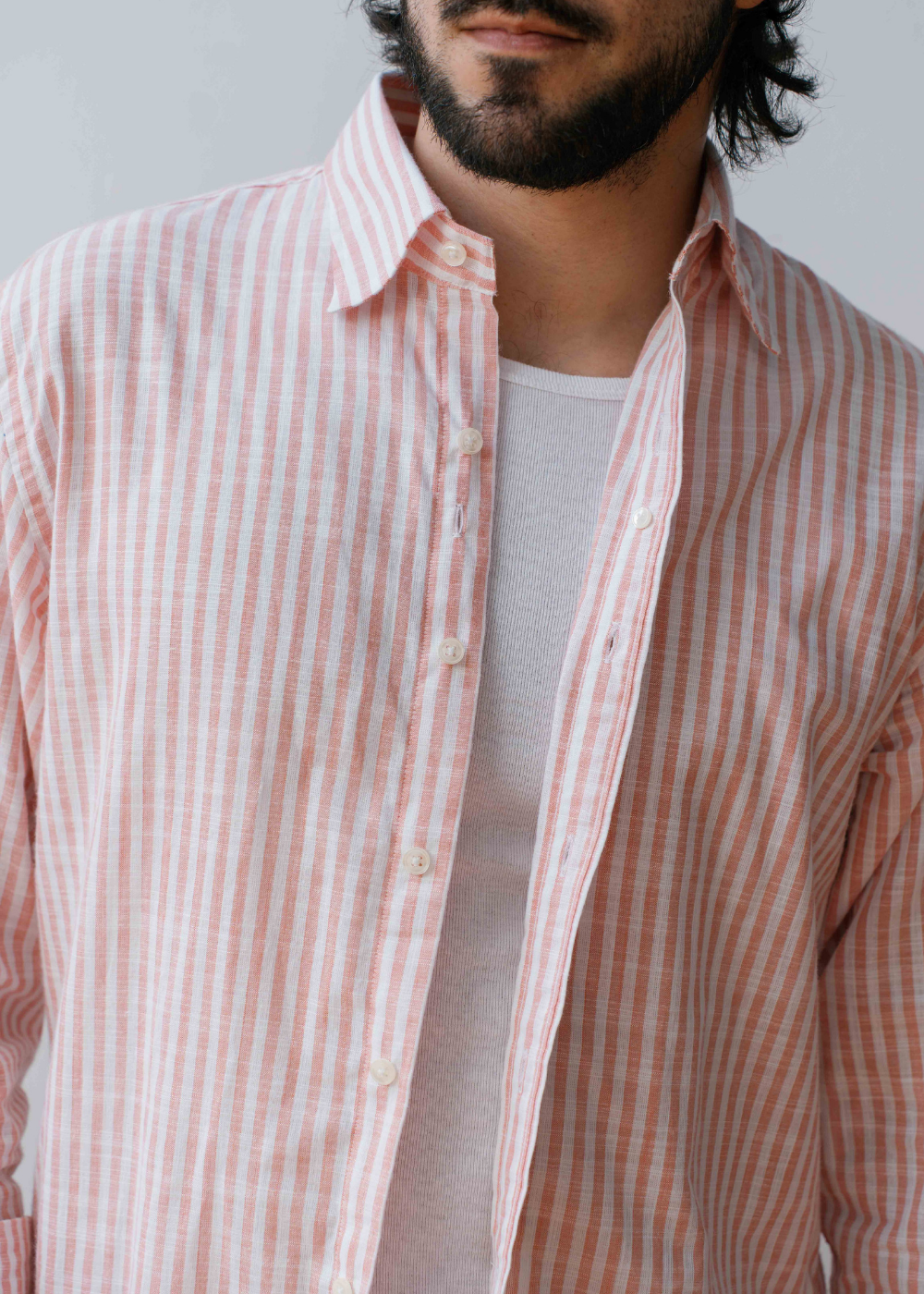 Thick Stripe Overshirt Spread