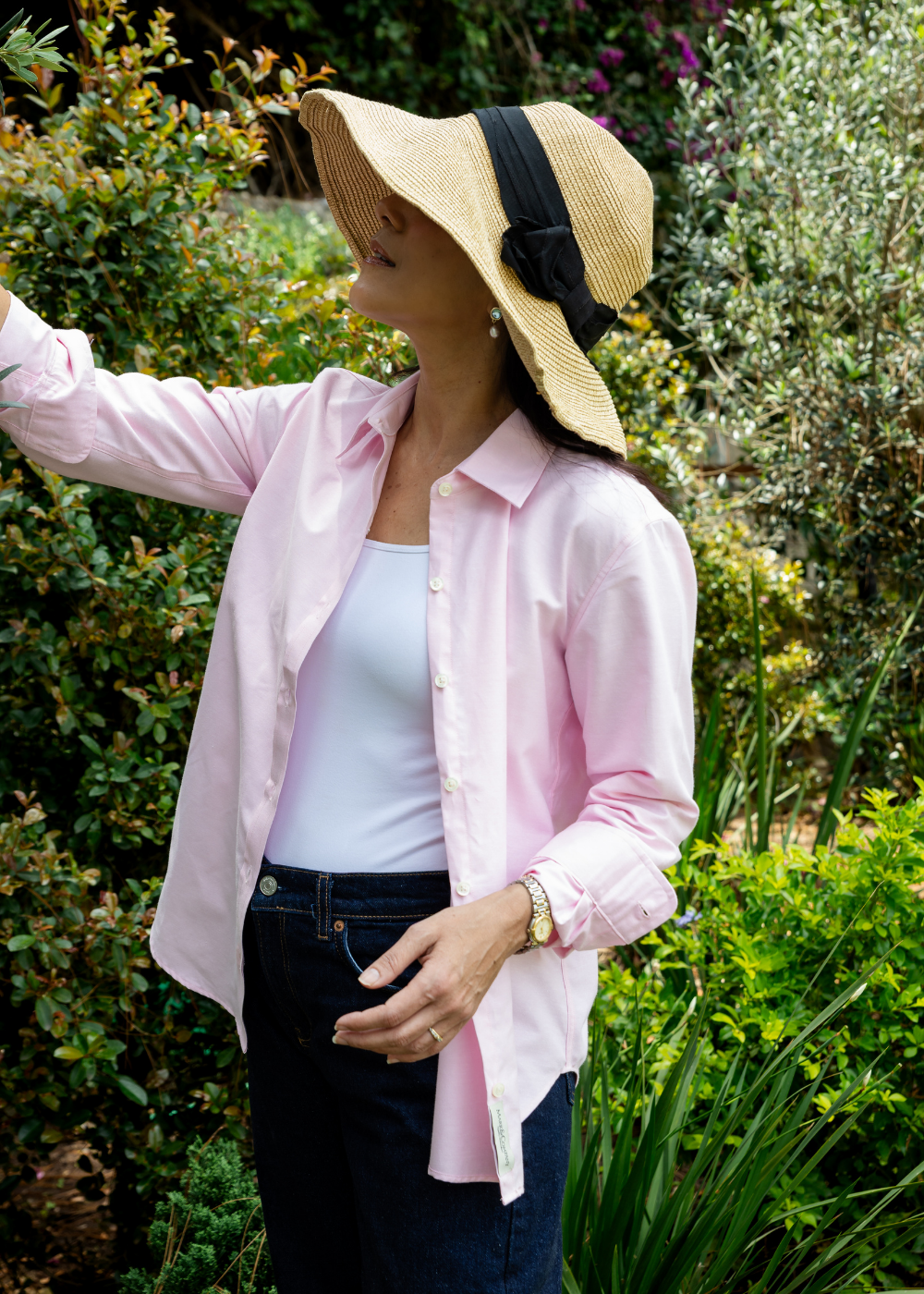 Women’s Pink Spread Collar Classic Shirt