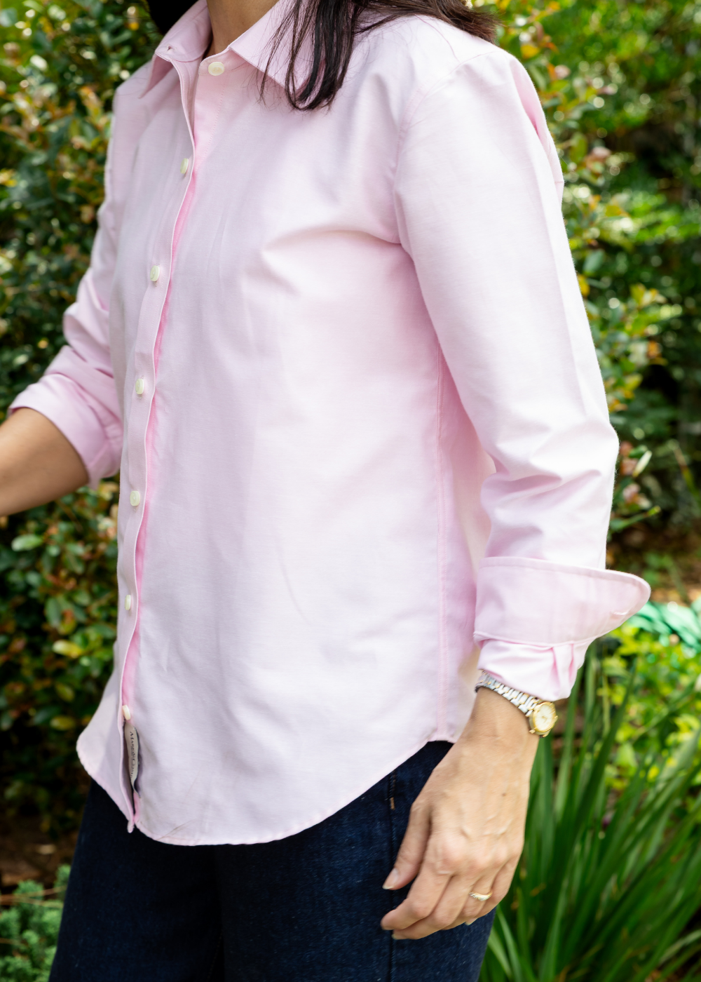 Women’s Pink Spread Collar Classic Shirt