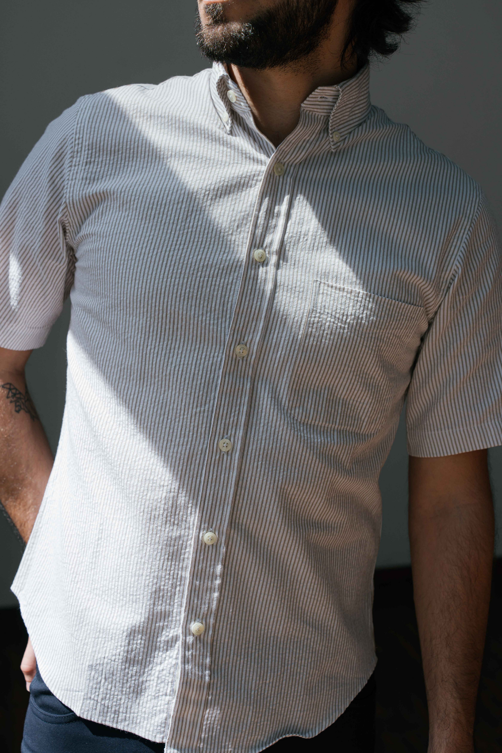 Seersucker Button Down