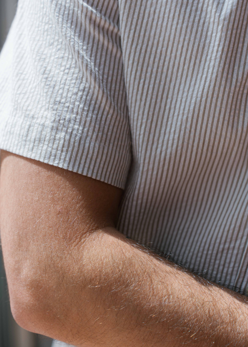 Multi Stripe Seersucker Button Down