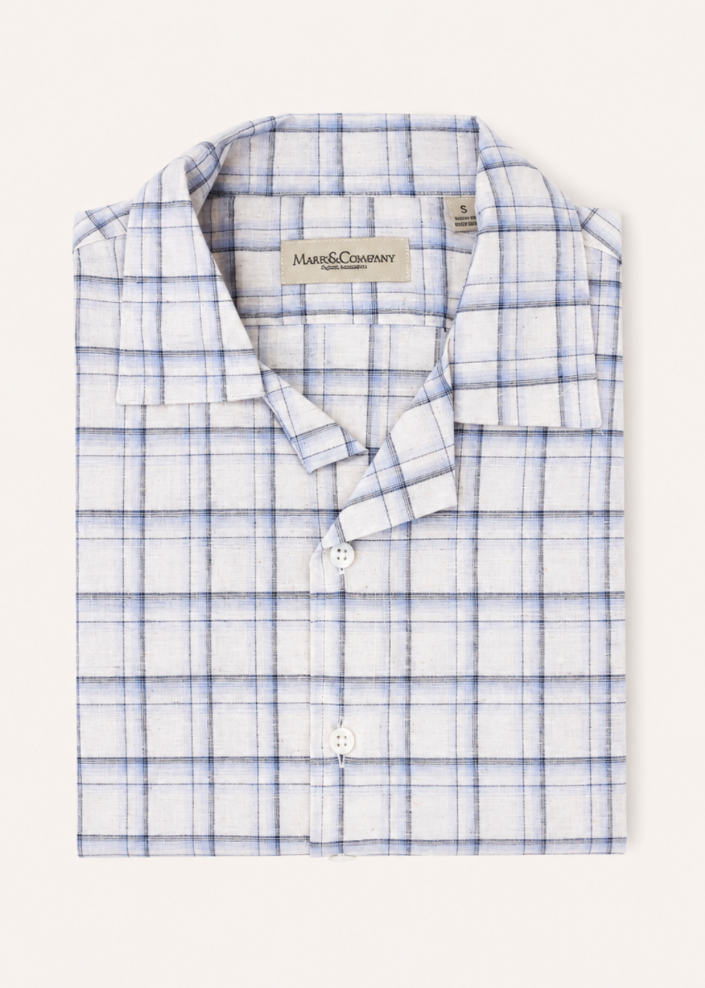 Notched Collar Linen Like Shirt