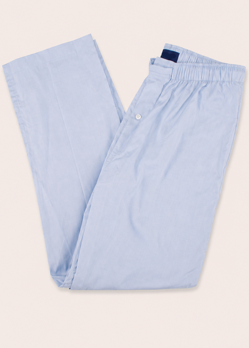 Blue Solid Lounge Pants