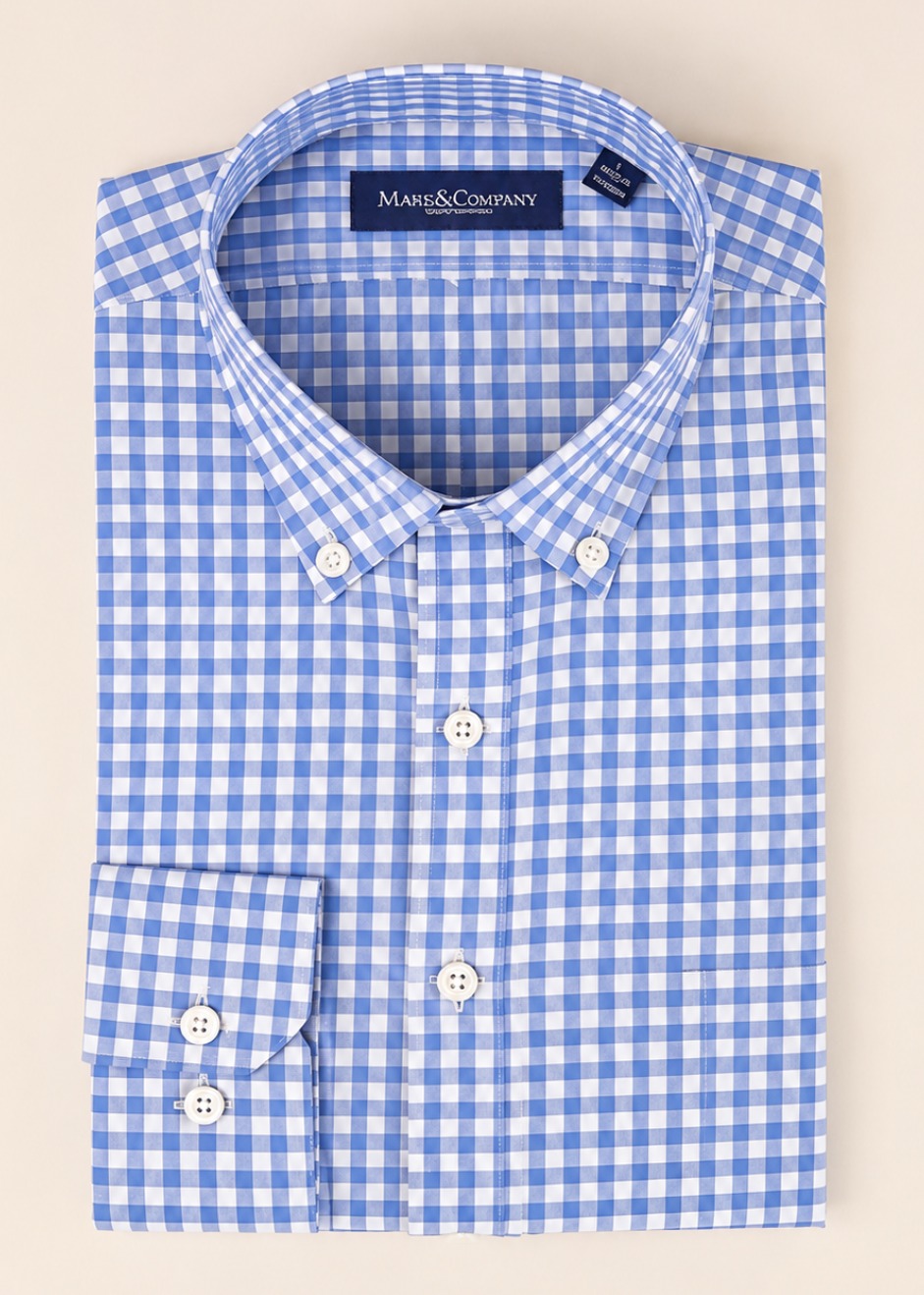 Multi Check Blue & White Button Down