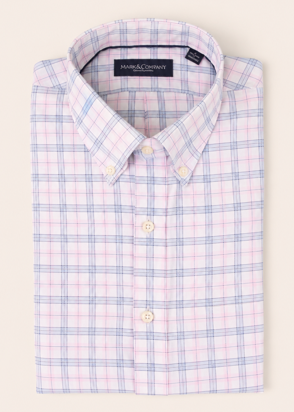 Multi Check Blue and Pink Button Down