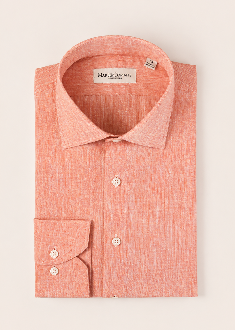 Linen Like Spread Collar