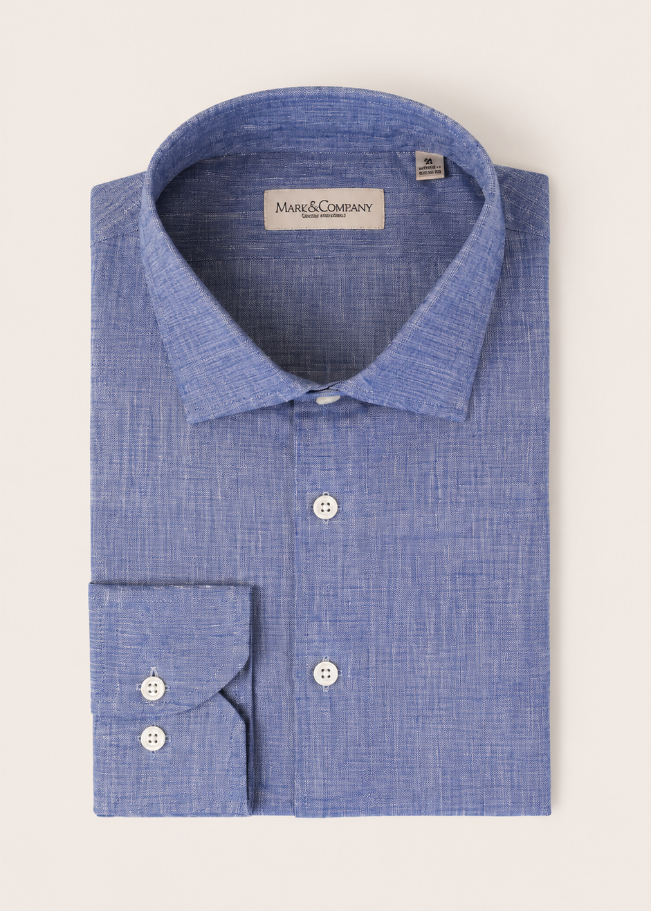 Linen Like Spread Collar