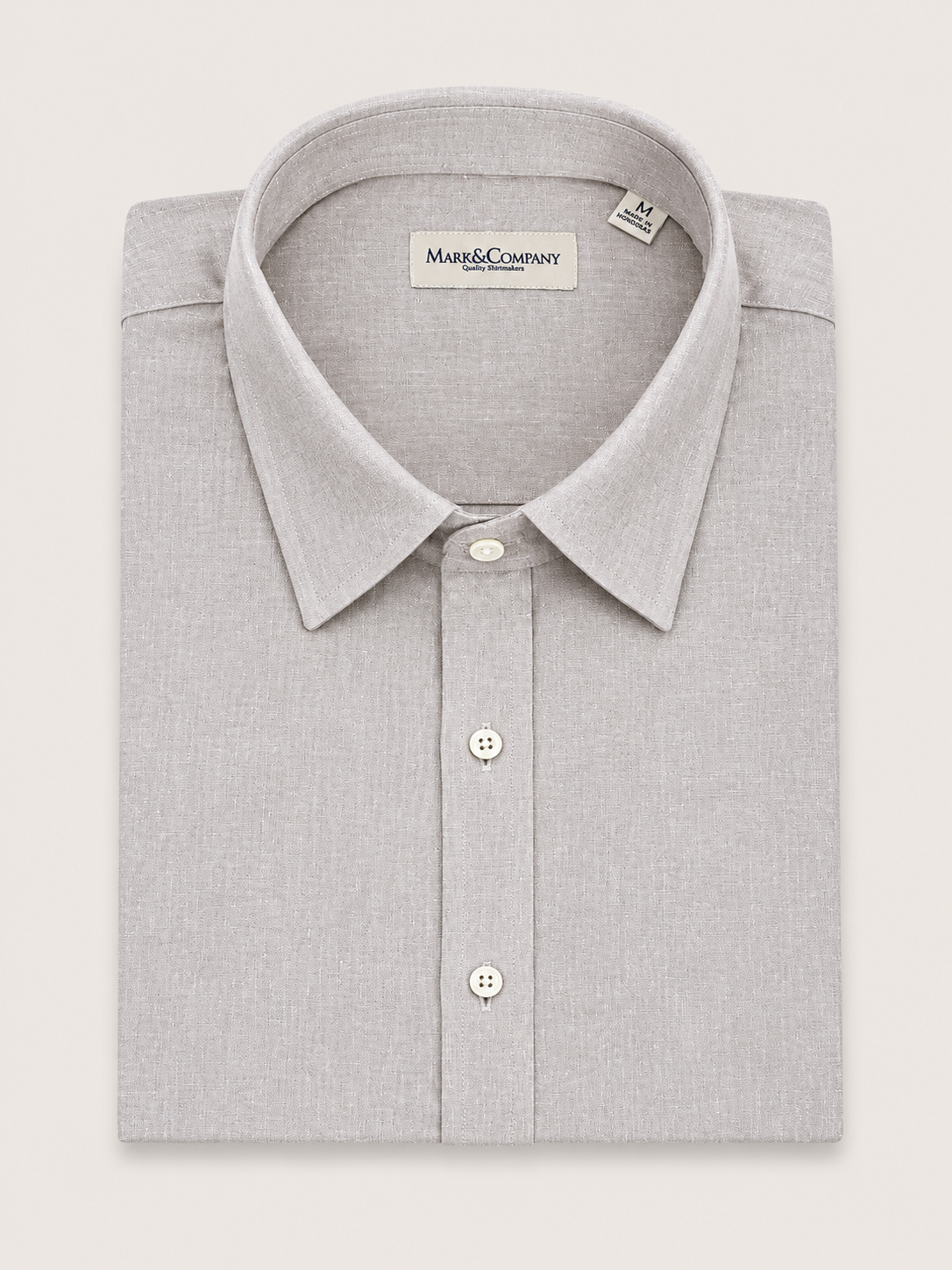 Women's Linen Blend Spread Collar Shirt