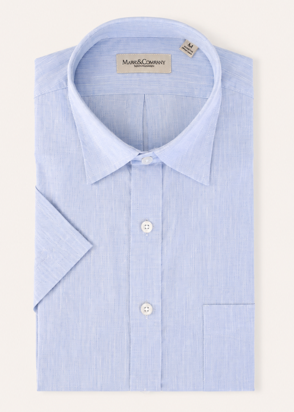 Spread Collar Short Sleeve
