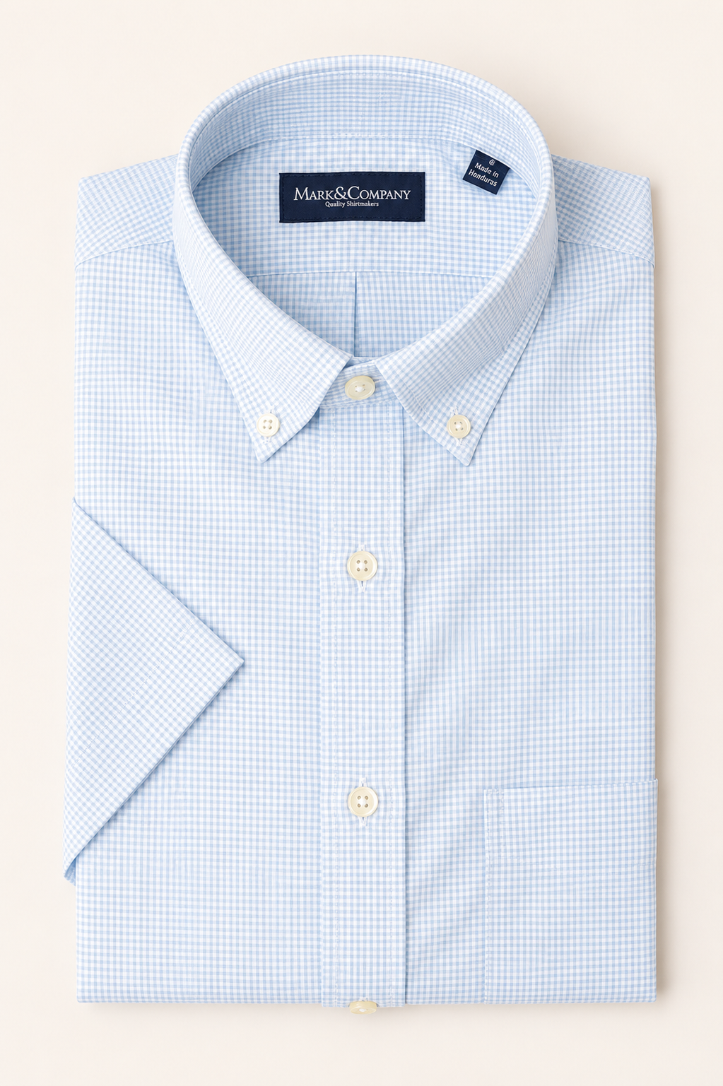 Multi Check Blue Button Down