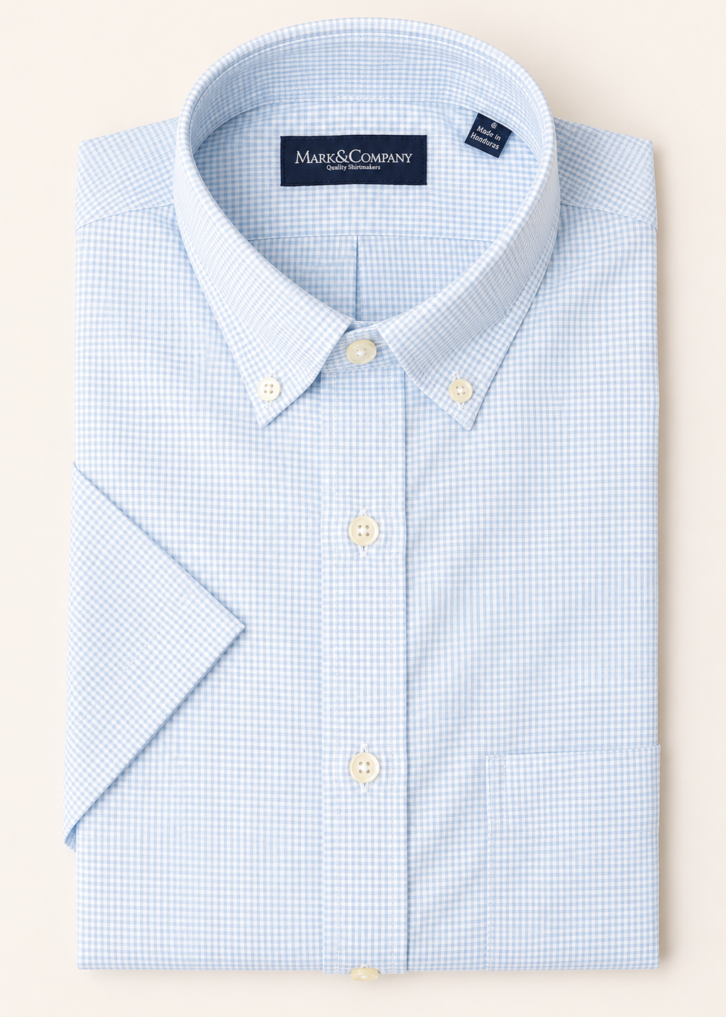 Multi Check Blue Button Down