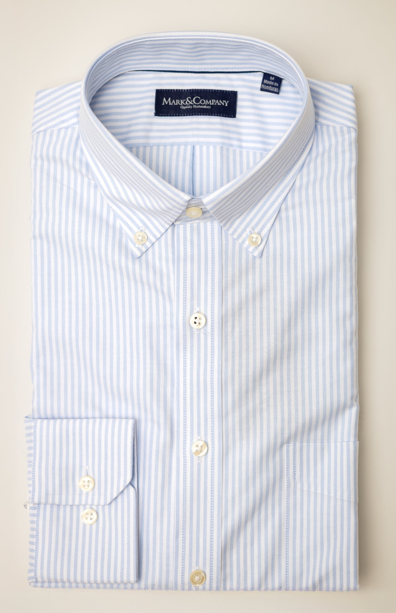 Blue Striped Oxford