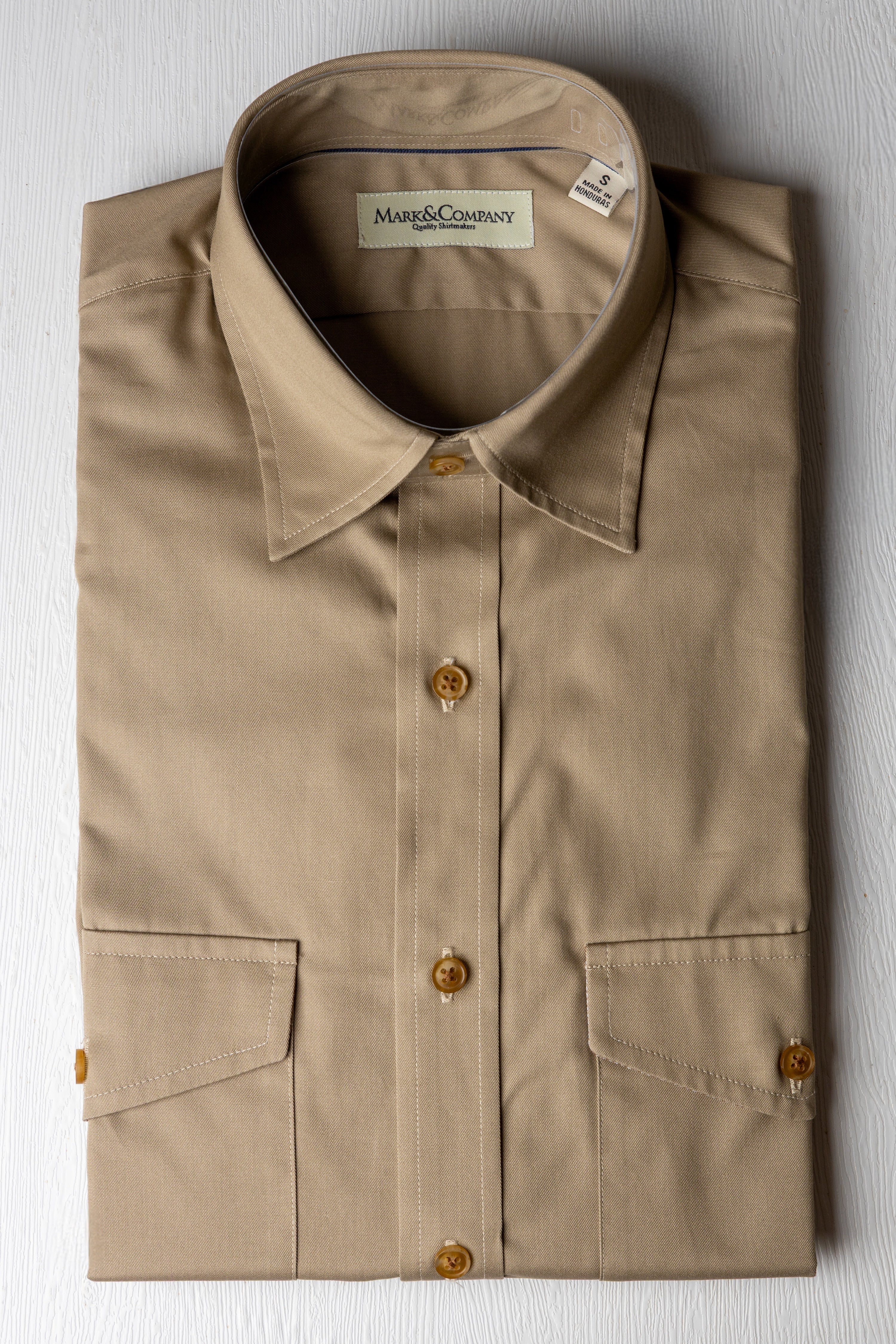 Spread Collar Safari Shirt