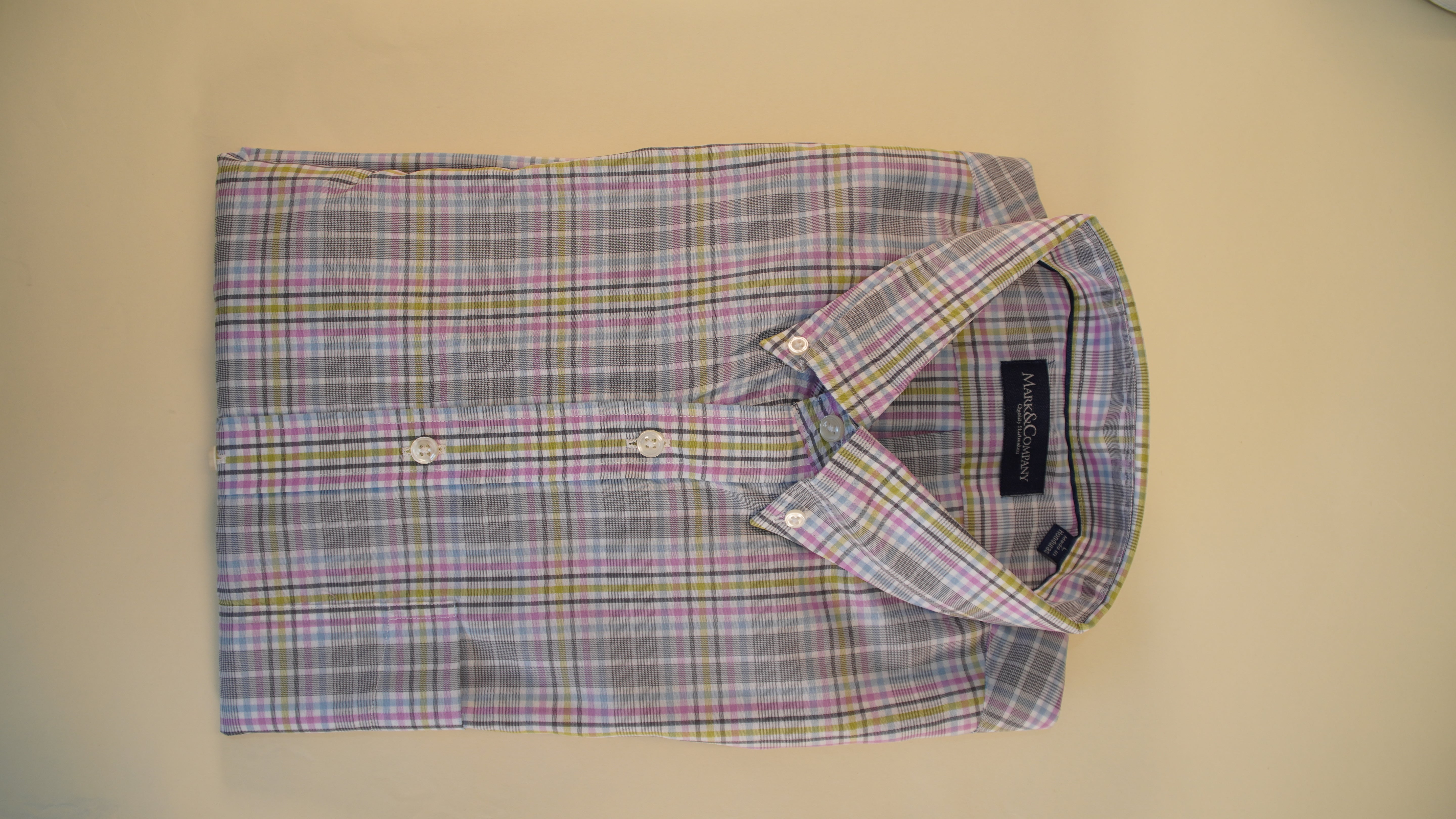Multi Check Pink, Green and Blue