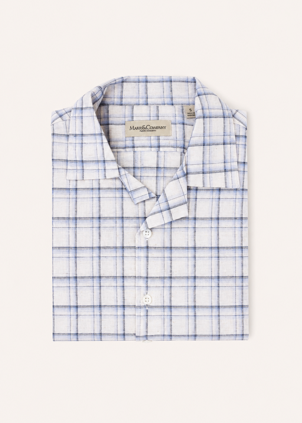 Notched Collar Linen Like Shirt