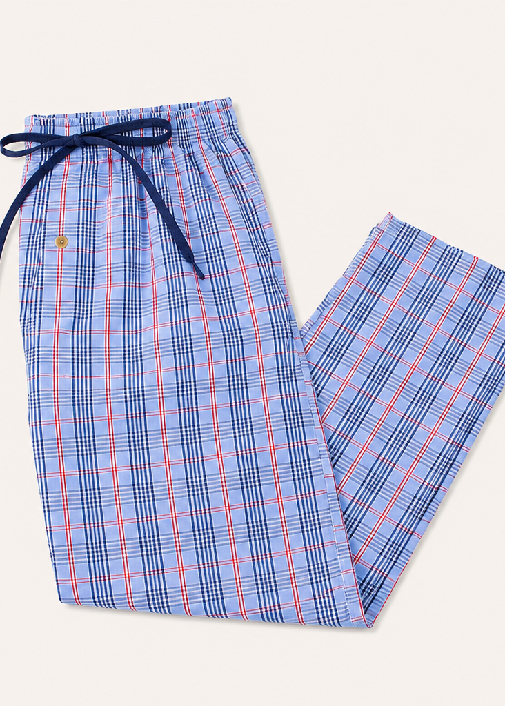 Gingham Blue and Red Lounge Pants