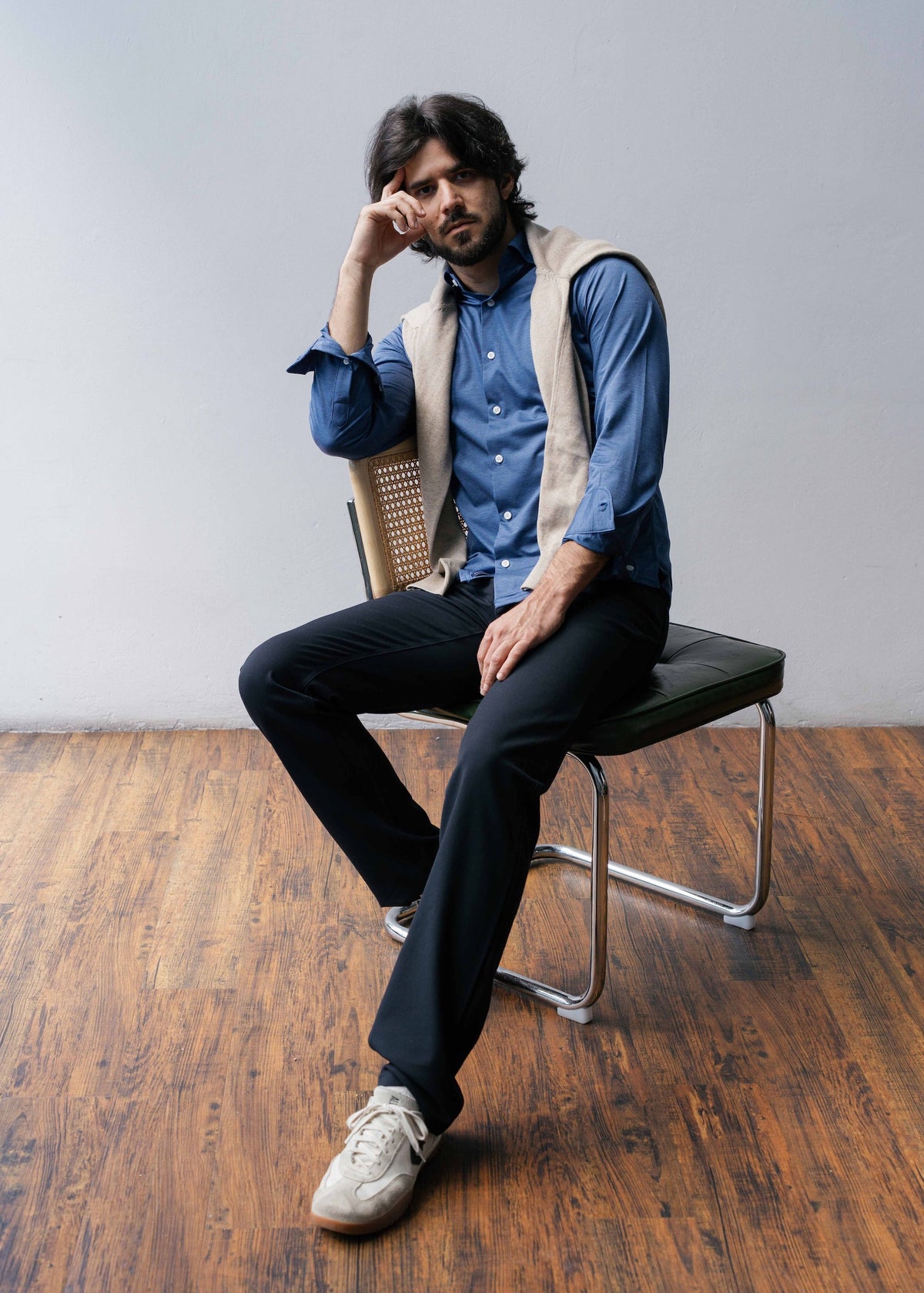Performance Fabric Spread Collar Shirt