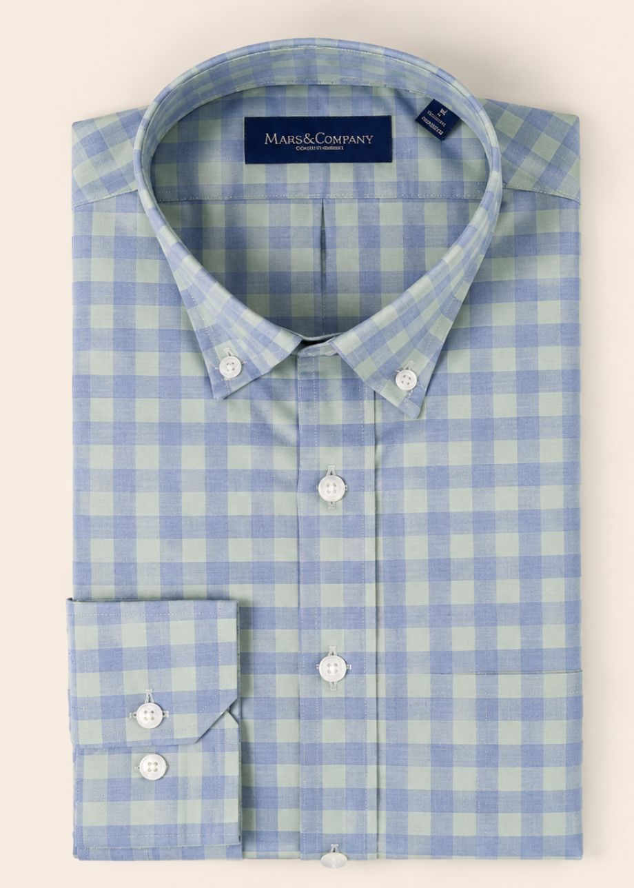 Multi Check Blue & Green Grid