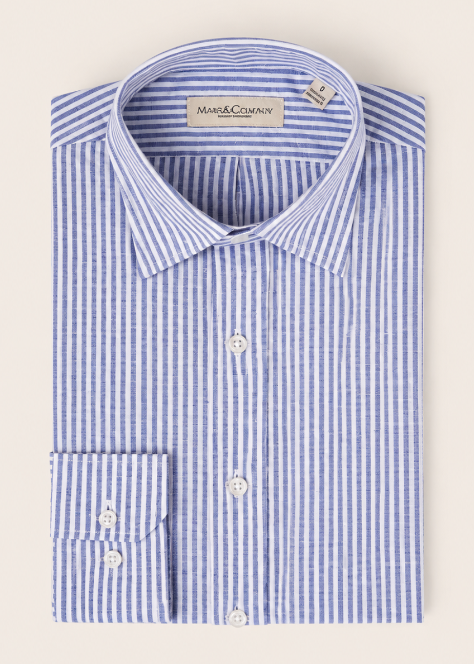 Multi Stripe Spread Collar