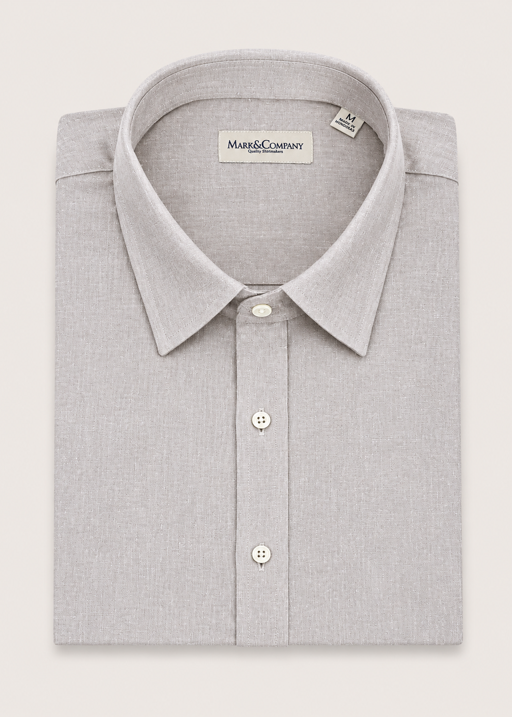 Women's Linen Blend Spread Collar Shirt