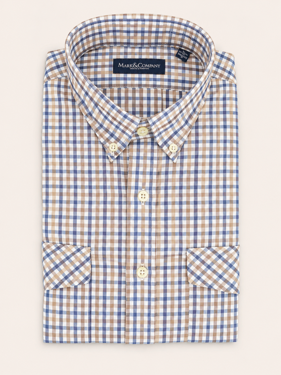Multi Check Flap Pocket Brown