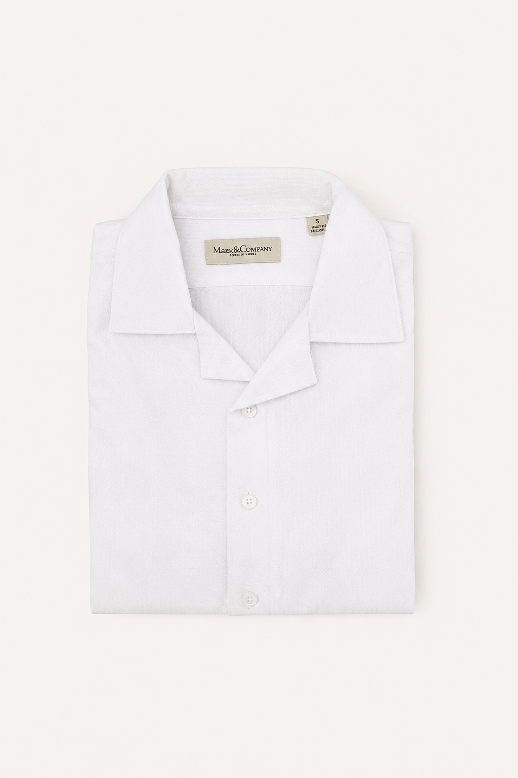 Notched Collar Seersucker Shirt