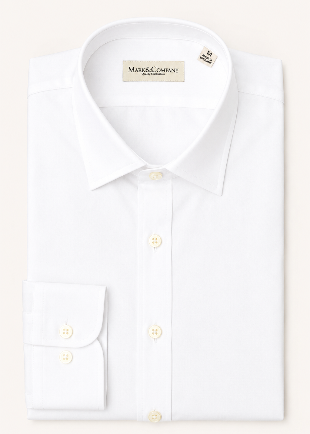 Women's White Spread Collar Classic Shirt